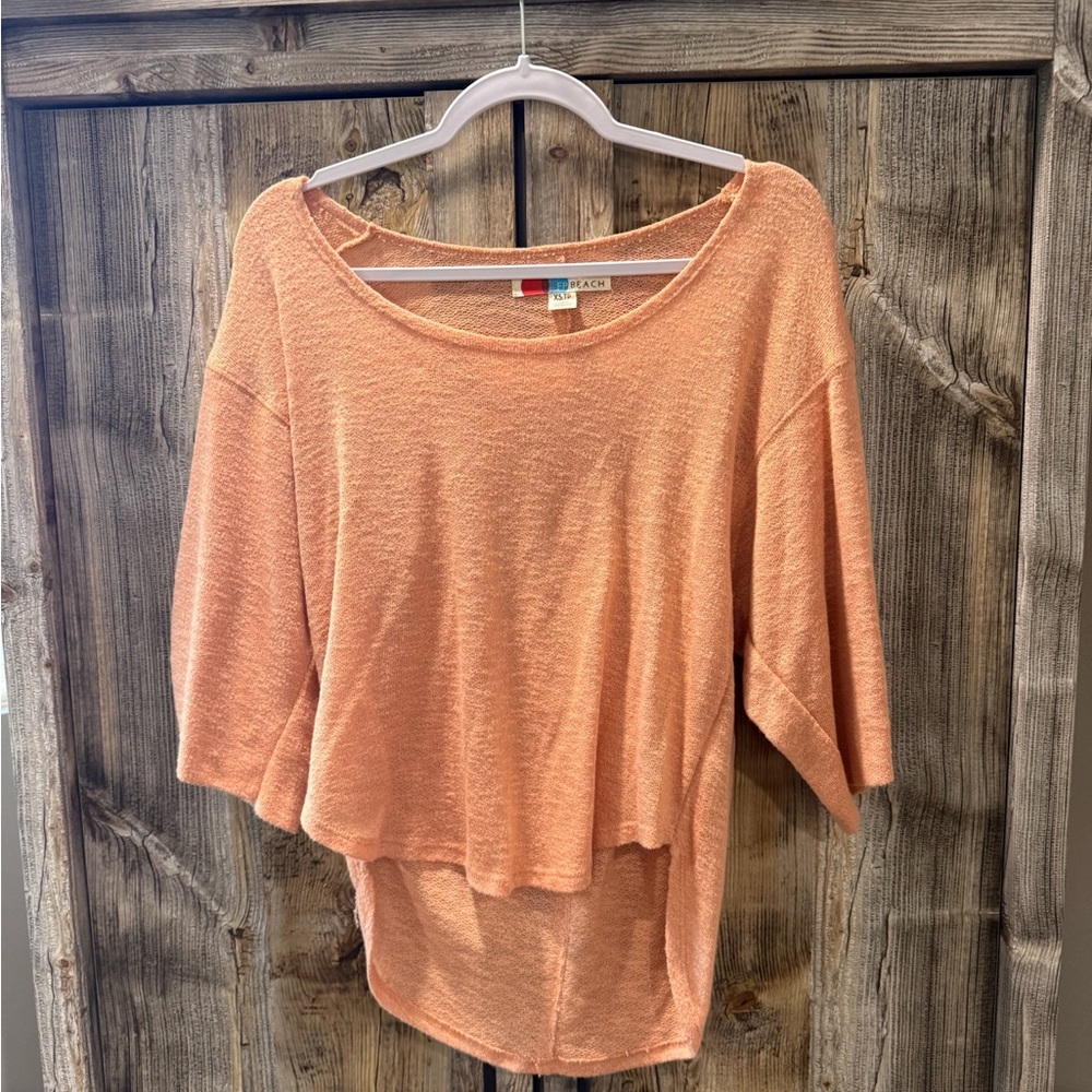 Free People Peach Blouse